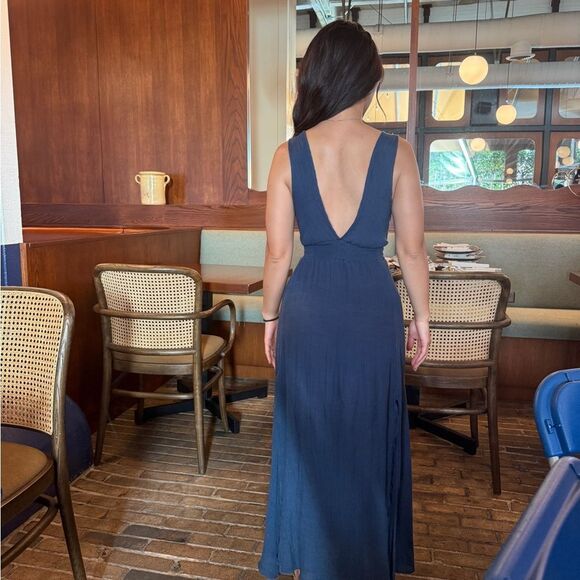 Nordstrom Navy Maxi Dress - Picture 2 of 2